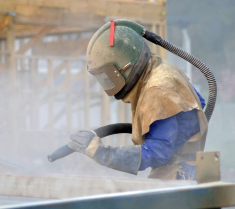 Sand and grit blasting for rust and paint removal